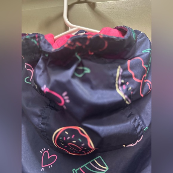 OshKosh Size 18 Months Navy Blue Print Raincoat EUC - Picture 4 of 9